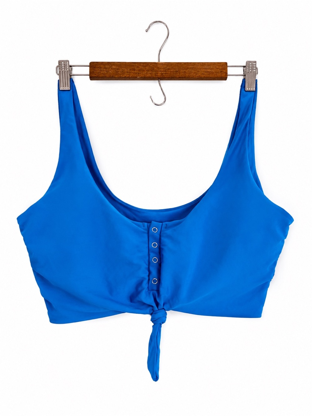 Blue Scoop Neck Henley Pull Over Bikini Too Size XL US 10